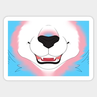 Trans Lion Face Sticker